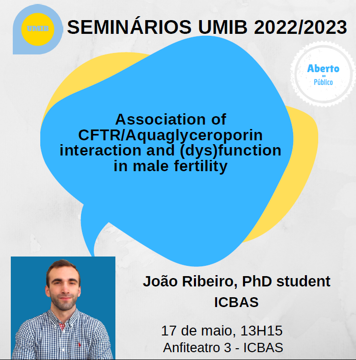 Seminars UMIB 2023 - Association of CFTR/Aquaglyceroporin interaction and (dys)function in male fertility