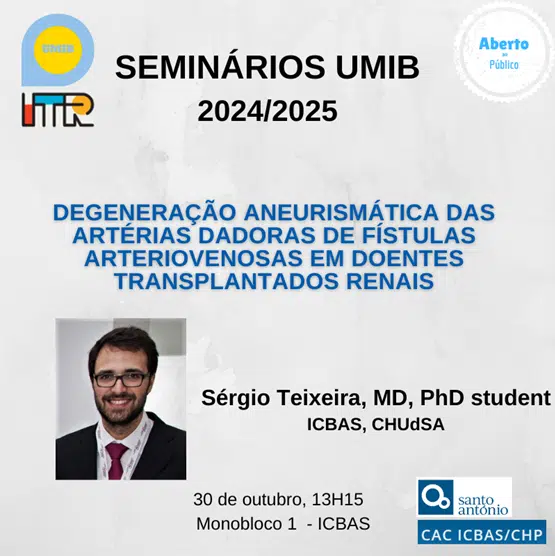 Seminars UMIB 2024 - Aneurysmal degeneration of donor arteries of arteriovenous fistulas in renal transplant patients.